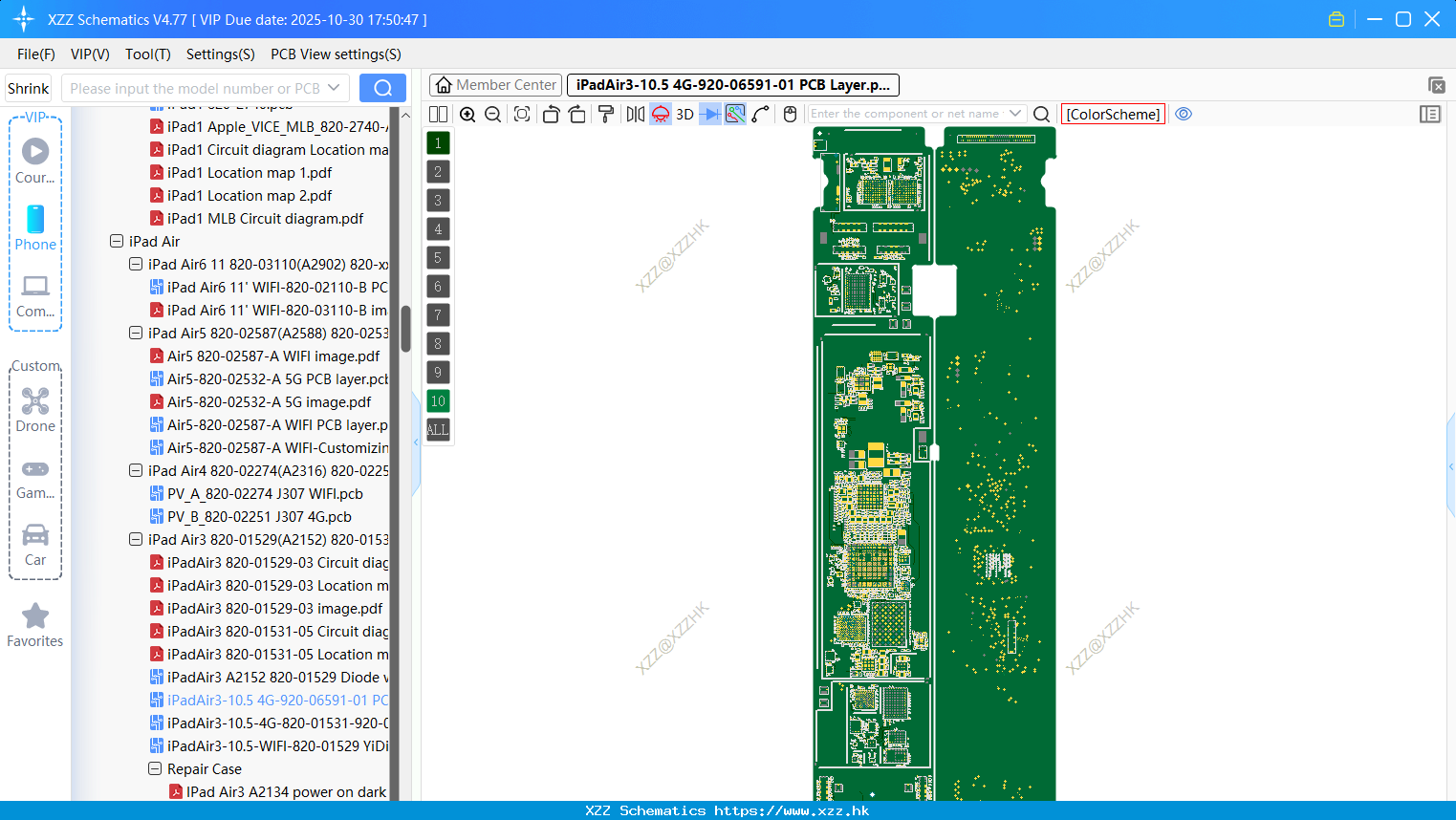 IPadAir3-10.5 4G-920-06591-01 PCB Layer